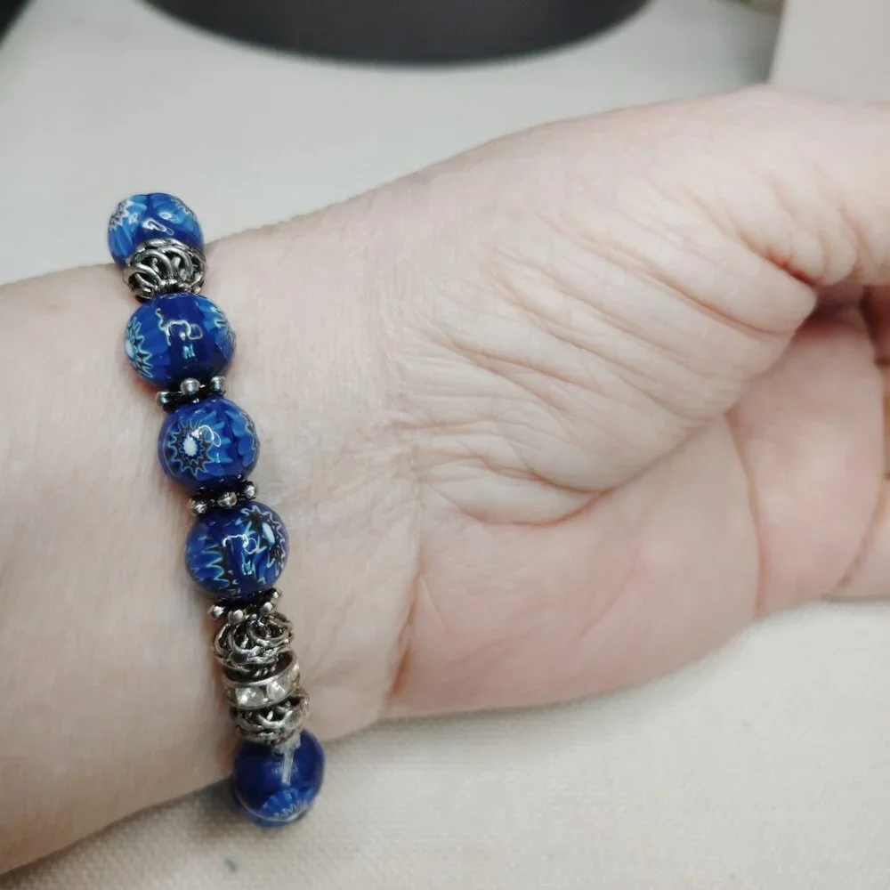 Handmade Evil Eye Glass Bracelet